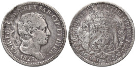 SAVOIA - Carlo Felice (1821-1831) - Lira 1828 G Pag. 103; Mont. 99 AG

Status: MB

Notes: