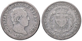 SAVOIA - Carlo Felice (1821-1831) - 50 Centesimi 1826 T Pag. 113; Mont. 111 AG

Status: MB

Notes:
