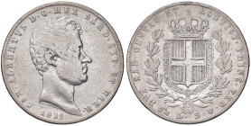 SAVOIA - Carlo Alberto (1831-1849) - 5 Lire 1839 G Pag. 245; Mont. 121 AG

Status: meglio di MB

Notes: