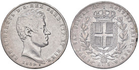 SAVOIA - Carlo Alberto (1831-1849) - 5 Lire 1839 T Pag. 246; Mont. 120 AG

Status: MB+/qBB

Notes: