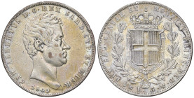 SAVOIA - Carlo Alberto (1831-1849) - 5 Lire 1849 G Pag. 265; Mont. 141 AG Segnetti

Status: qBB/BB

Notes: Segnetti