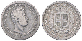 SAVOIA - Carlo Alberto (1831-1849) - 50 Centesimi 1835 T Pag. 319; Mont. 194 RR AG

Status: MB

Notes: