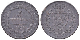 SAVOIA - Vittorio Emanuele II Re eletto (1859-1861) - 3 Centesimi 1860 (1826) B Pag. 449; Mont. 137 R CU

Status: qBB

Notes:
