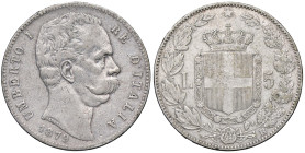 SAVOIA - Umberto I (1878-1900) - 5 Lire 1879 Pag. 590; Mont. 33 AG

Status: BB

Notes: