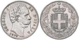 SAVOIA - Umberto I (1878-1900) - 5 Lire 1879 Mont. 34 R AG FEKT sul bordo Graffio al D/

Status: qBB

Notes: FEKT sul bordo - Graffio al D/
