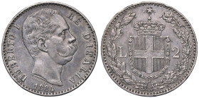 SAVOIA - Umberto I (1878-1900) - 2 Lire 1884 Pag. 594; Mont. 39 AG Patinata

Status: bel BB

Notes: Patinata
