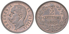 SAVOIA - Umberto I (1878-1900) - 2 Centesimi 1900 Pag. 624; Mont. 72 CU

Status: qFDC

Notes: