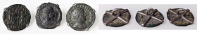 VARIE - Oggetti di antiquariato Lotto di 3 bottoni fatti con AE3 del basso Impero

Status: Buono

Notes: