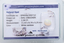 VARIE - Pietre preziose Opale naturale, ct 2,36, con blister preziose pietre

Status: Ottimo

Notes: