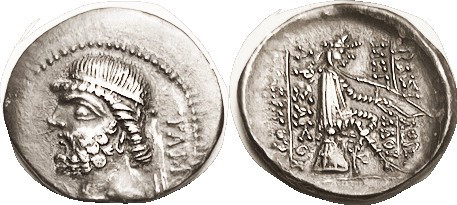 PARTHIA, Phraates II, 132-127 BC, Drachm, Sell.16.11, bust l., TAM behind (Tambr...