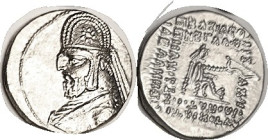 PARTHIA, Mithradates III (formerly known as Orodes I), 87-80 BC, Drachm, Sellw.31.6, Mint State, obv sl off-ctr, very sharp portrait, rev well centere...
