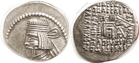 PARTHIA, Gotarzes II, Drachm, Sell.65.33 (no wart visible but identifiable by lgnd), Choice EF+, somewhat off-ctr as always, well struck with exceedin...
