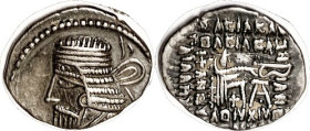 PARTHIA, Vologases I, Drachm, Sell. 71.1, Choice VF-EF, only sl off-ctr, well struck, good metal with moderate tone. (An AEF realized $468, NY Sale 1/...