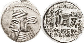 PARTHIA, Artabanus III, Drachm, Sell.74.6, EF, only sl off-ctr, bright metal, portrait fully sharp. Very scarce issue. (A VF brought $347, Kunker 10/2...