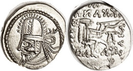 PARTHIA, Artabanus VI, 216-24 AD ( Final Parthian King ), Drachm, Sellw.89.1, Virtually Mint State, obv nrly centered & quite sharply struck, rev typi...