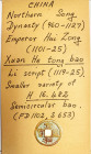 CHINA, Northern Song Dyn., 960-1127, 67 diff, some scarce, generally VG-F, most in large size envs meticulously catalogued by collector.