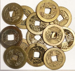 CHINA, 100 asstd Qing dynasty cash, all in reasonably decent condition. 3 lots available.