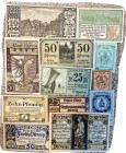 GERMAN NOTGELD notes, 102 diff, routine condition.