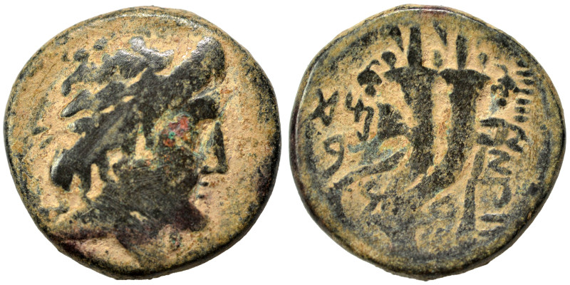 PHOENICIA. Marathos. 130/29-24/3 BC. (bronze, 5.46 g, 20 mm). Laureate head of Z...