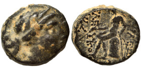 SELEUKID KINGS. Seleukos III Soter (Keraunos), 226-223 BC. Ae (bronze, 3.10 g, 13 mm), Antioch. Draped bust of Artemis to right; quiver at shoulder. R...