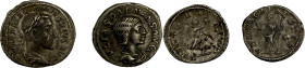 JULIA SOÉMIAS (mère d'Élagabal). Denier, Rome. 2,44g. 
Argent. TB à Très Beau. Lot de 3 monnaies. Joint : ÉLAGABAL (218-222). Denier, Rome. 3,44g. - ...
