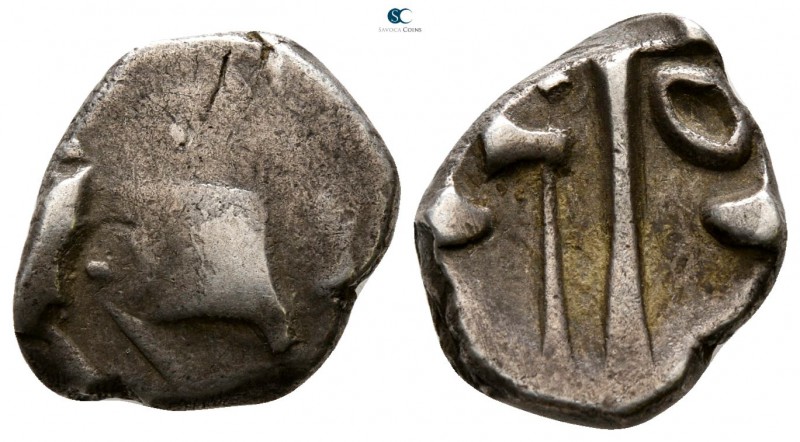 Central Europe. Longostaletes 200-100 BC. 
Drachm AR

14 mm., 2.65 g.



...