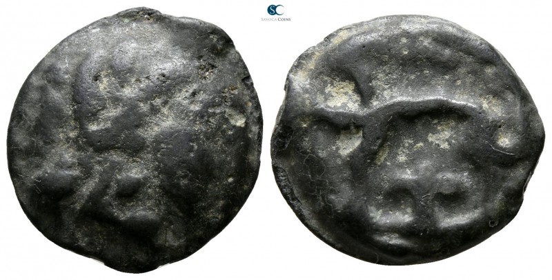 Central Europe. Lingones, Andematunum 80-50 BC. 
Potin AE

17 mm., 5.01 g.
...