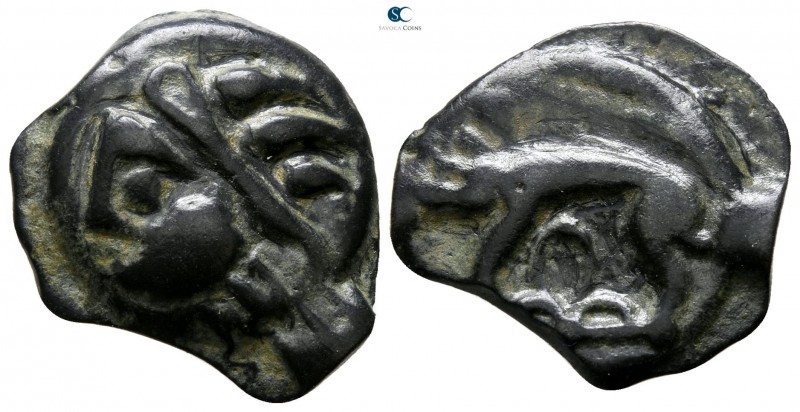Central Europe. Lingones, Andematunum 80-50 BC. 
Potin AE

18 mm., 4.19 g.
...