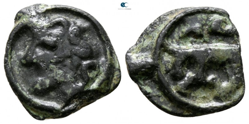 Central Europe. Lingones, Andematunum 80-50 BC. 
Potin AE

13 mm., 1.76 g.
...