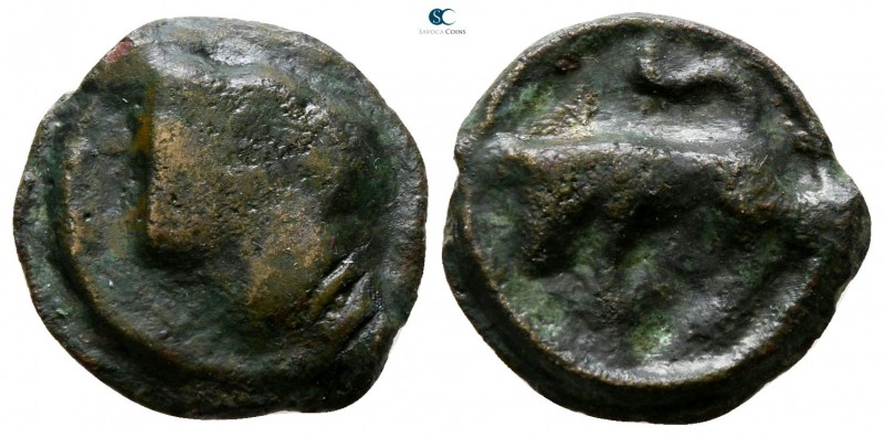 Central Europe. Lingones, Andematunum 80-50 BC. 
Potin AE

15 mm., 2.57 g.
...