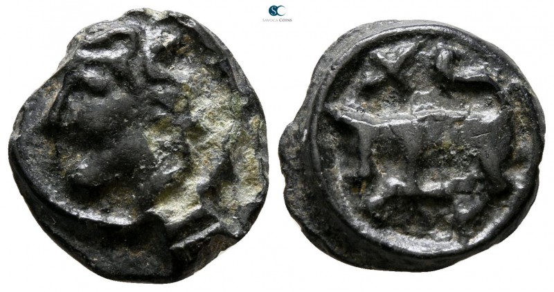 Central Europe. Lingones, Andematunum 80-50 BC. 
Potin AE

14 mm., 2.81 g.
...