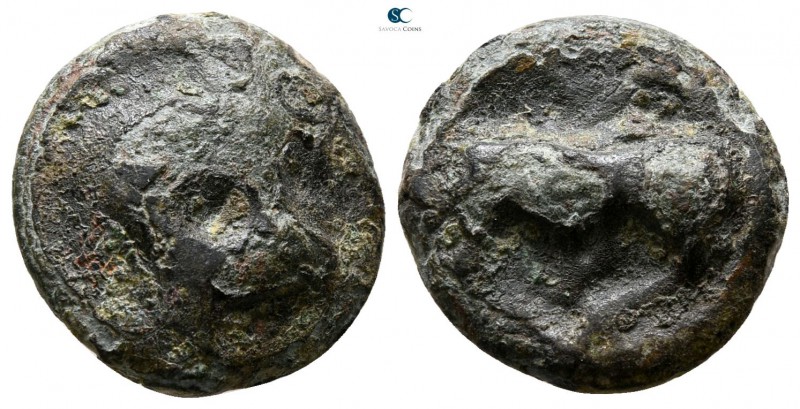 Britain. Kent 40-30 BC. 
Potin AE

14 mm., 2.95 g.



fine