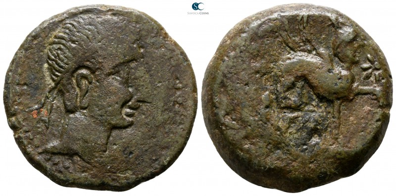 Iberia. Castulo 125-100 BC. 
Bronze Æ

27 mm., 14.77 g.



fine