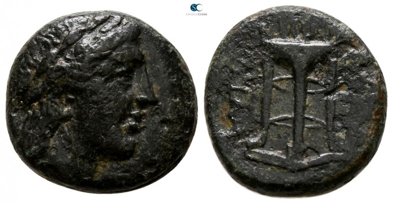 Lucania. Thourioi 280-213 BC. 
Bronze Æ

15 mm., 3.99 g.



very fine