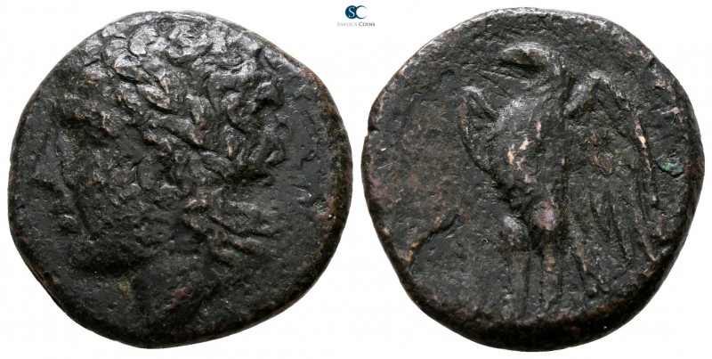 Sicily. Syracuse. Hiketas II 287-278 BC. 
Bronze Æ

20 mm., 6.48 g.



ne...