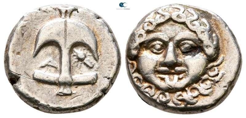 Thrace. Apollonia Pontica 450-350 BC. 
Drachm AR

13 mm., 2.88 g.



very...