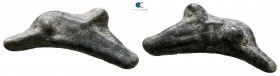 Scythia. Olbia 437-410 BC. Cast dolphin Æ