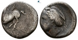 Corinthia. Corinth circa 350-300 BC. Drachm AR