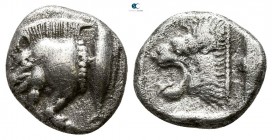 Mysia. Kyzikos 450-400 BC. Diobol AR