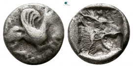 Troas. Assos 500-450 BC. Obol AR