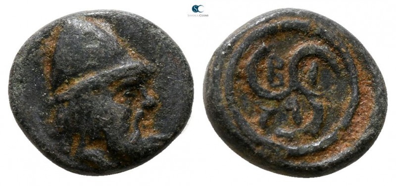 Troas. Birytis 350-250 BC. 
Bronze Æ

9 mm., 0.90 g.



very fine