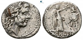 Cn. Cornelius Lentulus 76-75 BC. Rome. Quinarius AR