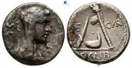 P. Galba L. Scipio Asiagenus. 69 BC.  69 BC. Rome. Denarius AR