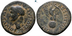 Divus Augustus AD 14. Restitution issue, under Titus.. Rome. As Æ