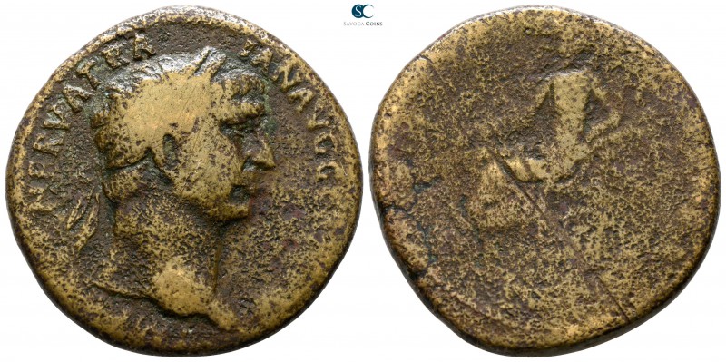 Trajan AD 98-117. Rome
Sestertius Æ

33 mm., 24.91 g.



fine