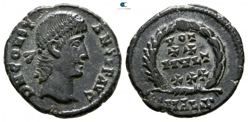 Constans AD 337-350. Alexandria
Follis Æ

15 mm., 1.63 g.



very fine