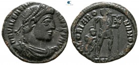 Valentinian I AD 364-375. Siscia. Follis Æ