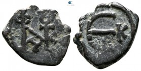 Justin II AD 565-578. Cyzicus. Pentanummium Æ