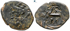 Tiberius III AD 698-705. Constantinople. Half follis Æ
