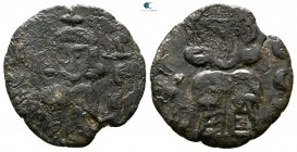 Leo III the "Isaurian", with Constantine V. AD 717-741. Syracuse. Follis Æ